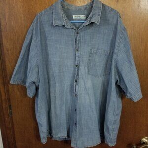 2nd blue denim Faded Glory 3XLT men's shirt